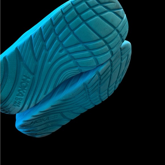 Hoka One One Ora Recovery Slides Mens Size 12 Turquoise Slip On Comfort Sandals - Picture 5 of 5